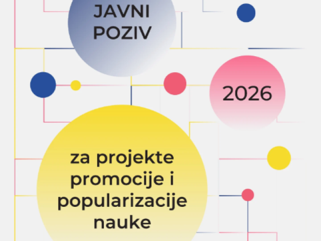 Otvoren Javni poziv za projekte promocije i popularizacije nauke za 2026. godinu